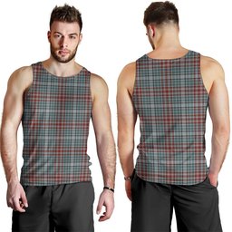 ScotsTee Shop Scottish Gayre Weathered Clan Crest Personalized Tartan Tank Top for Men