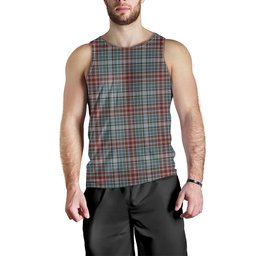 ScotsTee Shop Scottish Gayre Weathered Clan Crest Personalized Tartan Tank Top for Men