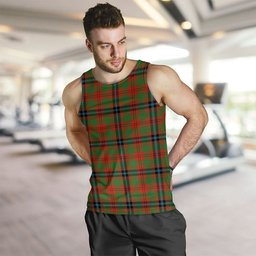 ScotsTee Shop Scottish Fulton 1999 Ancient Clan Crest Personalized Tartan Tank Top for Men