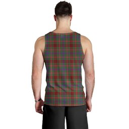 ScotsTee Shop Scottish MacCall Modern Clan Crest Personalized Tartan Tank Top for Men
