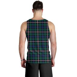 ScotsTee Shop Scottish Gammell Modern Clan Crest Personalized Tartan Tank Top for Men