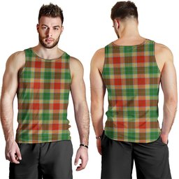 ScotsTee Shop Scottish Gibson (Gibbs) Ancient Clan Crest Personalized Tartan Tank Top for Men