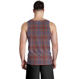 ScotsTee Shop Scottish MacCall Weathered Clan Crest Personalized Tartan Tank Top for Men