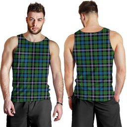 ScotsTee Shop Scottish Gammell Ancient Clan Crest Personalized Tartan Tank Top for Men
