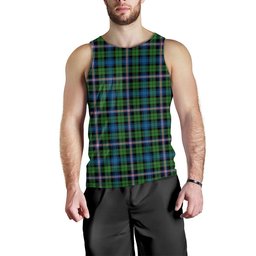 ScotsTee Shop Scottish Gammell Ancient Clan Crest Personalized Tartan Tank Top for Men