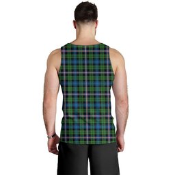 ScotsTee Shop Scottish Gammell Ancient Clan Crest Personalized Tartan Tank Top for Men