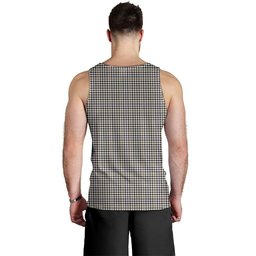 ScotsTee Shop Scottish Halliday (Holliday) Weathered Clan Crest Personalized Tartan Tank Top for Men