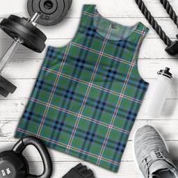 ScotsTee Shop Scottish Reid (Mill City) Ancient Clan Crest Personalized Tartan Tank Top for Men