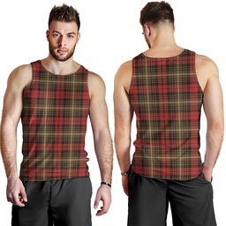 ScotsTee Shop Scottish Martin Weathered Clan Crest Personalized Tartan Tank Top for Men