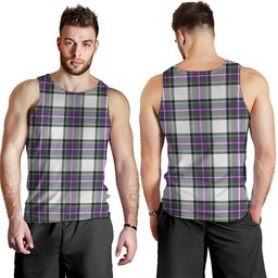 ScotsTee Shop Scottish Richards (Pritchard) Modern Clan Crest Personalized Tartan Tank Top for Men