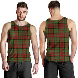 ScotsTee Shop Scottish MacNeish Modern Clan Crest Personalized Tartan Tank Top for Men