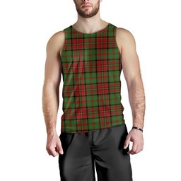 ScotsTee Shop Scottish MacNeish Modern Clan Crest Personalized Tartan Tank Top for Men