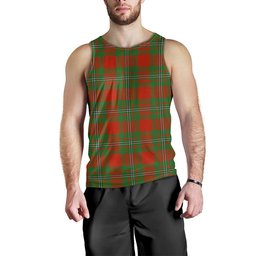 ScotsTee Shop Scottish Strang Modern Clan Crest Personalized Tartan Tank Top for Men