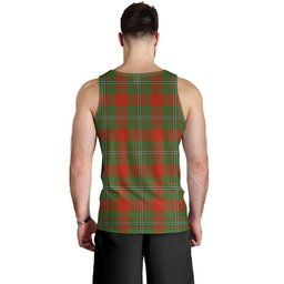 ScotsTee Shop Scottish Strang Modern Clan Crest Personalized Tartan Tank Top for Men
