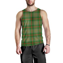 ScotsTee Shop Scottish Symington Ancient Clan Crest Personalized Tartan Tank Top for Men