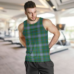 ScotsTee Shop Scottish Porteous Ancient Clan Crest Personalized Tartan Tank Top for Men