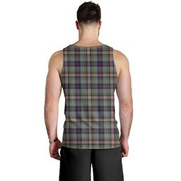 ScotsTee Shop Scottish Reid (Mill City) Weathered Clan Crest Personalized Tartan Tank Top for Men