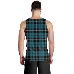 ScotsTee Shop Scottish Swan Ancient Clan Crest Personalized Tartan Tank Top for Men