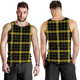 ScotsTee Shop Scottish Raeburn Modern Clan Crest Personalized Tartan Tank Top for Men