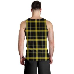 ScotsTee Shop Scottish Raeburn Modern Clan Crest Personalized Tartan Tank Top for Men