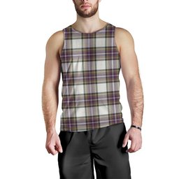 ScotsTee Shop Scottish Richards (Pritchard) Weathered Clan Crest Personalized Tartan Tank Top for Men
