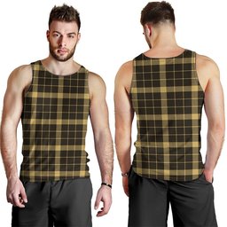 ScotsTee Shop Scottish Raeburn Weathered Clan Crest Personalized Tartan Tank Top for Men