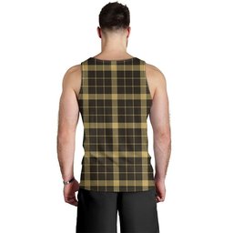 ScotsTee Shop Scottish Raeburn Weathered Clan Crest Personalized Tartan Tank Top for Men