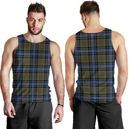 ScotsTee Shop Scottish Paisley Drennan (Drennan Drennan) Modern Clan Crest Personalized Tartan Tank Top for Men