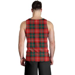 ScotsTee Shop Scottish Nisbet (Nisbit) Modern Clan Crest Personalized Tartan Tank Top for Men