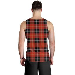 ScotsTee Shop Scottish Marjoribanks Ancient Clan Crest Personalized Tartan Tank Top for Men