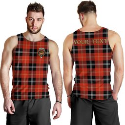 ScotsTee Shop Scottish Marjoribanks Ancient Clan Crest Personalized Tartan Tank Top for Men