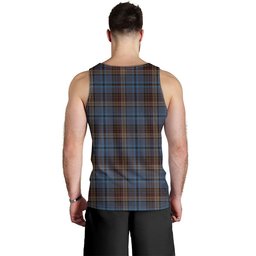 ScotsTee Shop Scottish Renton Modern Clan Crest Personalized Tartan Tank Top for Men