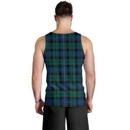 ScotsTee Shop Scottish MacKirdy Modern Clan Crest Personalized Tartan Tank Top for Men
