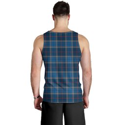 ScotsTee Shop Scottish Thorburn (Thurburn) Modern Clan Crest Personalized Tartan Tank Top for Men