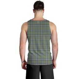 ScotsTee Shop Scottish Toshach Weathered Clan Crest Personalized Tartan Tank Top for Men