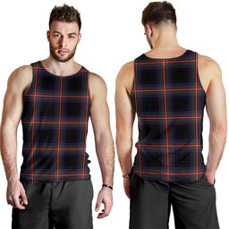 ScotsTee Shop Scottish Watt (Wate) Modern Clan Crest Personalized Tartan Tank Top for Men