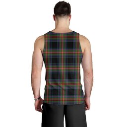 ScotsTee Shop Scottish Watt (Wate) Ancient Clan Crest Personalized Tartan Tank Top for Men