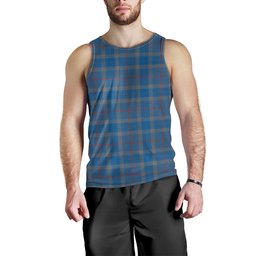 ScotsTee Shop Scottish Thorburn (Thurburn) Ancient Clan Crest Personalized Tartan Tank Top for Men