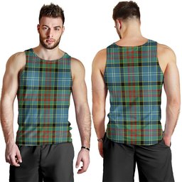 ScotsTee Shop Scottish Walkinshaw Clan Crest Personalized Tartan Tank Top for Men