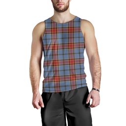 ScotsTee Shop Scottish Traill (Trayle) Ancient Clan Crest Personalized Tartan Tank Top for Men