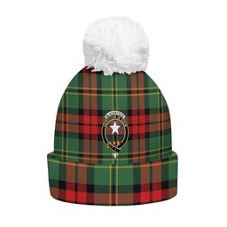 ScotsTee Shop Scottish Blackstock Hunting Modern Clan Crest Tartan Bobble Beanie Hat
