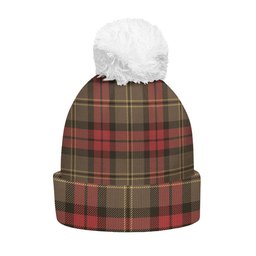 ScotsTee Shop Scottish Blackstock Hunting Weathered Clan Crest Tartan Bobble Beanie Hat