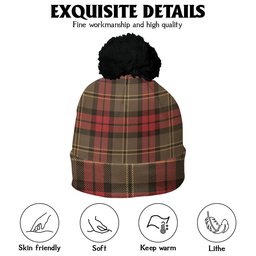 ScotsTee Shop Scottish Blackstock Hunting Weathered Clan Crest Tartan Bobble Beanie Hat