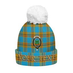 ScotsTee Shop Scottish Carlisle (Carlill) Ancient Clan Crest Tartan Bobble Beanie Hat