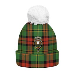 ScotsTee Shop Scottish Blackstock Hunting Ancient Clan Crest Tartan Bobble Beanie Hat