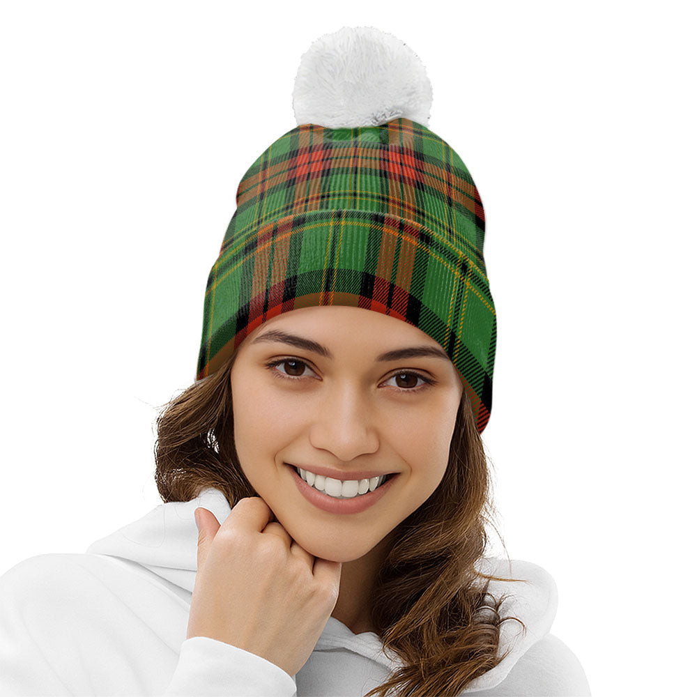 ScotsTee Shop Scottish Blackstock Hunting Ancient Clan Crest Tartan Bobble Beanie Hat