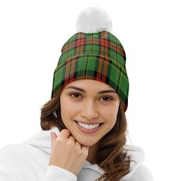 ScotsTee Shop Scottish Blackstock Hunting Ancient Clan Crest Tartan Bobble Beanie Hat