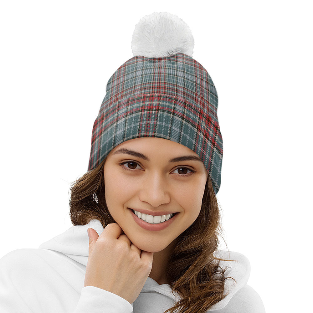 ScotsTee Shop Scottish Gayre Weathered Clan Crest Tartan Bobble Beanie Hat