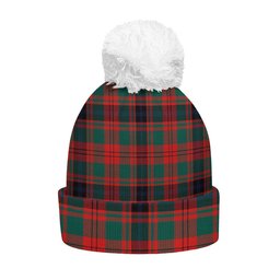 ScotsTee Shop Scottish Fulton 1999 Modern Clan Crest Tartan Bobble Beanie Hat