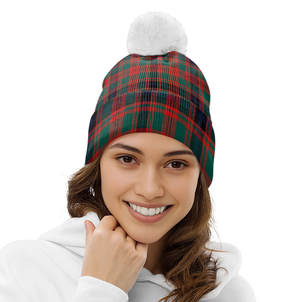 ScotsTee Shop Scottish Fulton 1999 Modern Clan Crest Tartan Bobble Beanie Hat